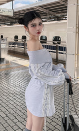 モデル：160cm（着用サイズ：FREE　着用カラー：L-GRY）