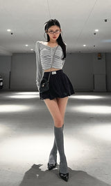 モデル：160cm（着用サイズ：FREE　着用カラー：GRY）