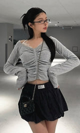 モデル：160cm（着用サイズ：FREE　着用カラー：GRY）