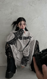 モデル：160cm（着用サイズ：FREE　着用カラー：GRY）