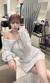 モデル：155cm（着用サイズ：FREE　着用カラー：L-GRY）