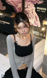 モデル：160cm（着用サイズ：FREE　着用カラー：GRY）
