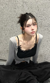 モデル：160cm（着用サイズ：FREE　着用カラー：GRY）
