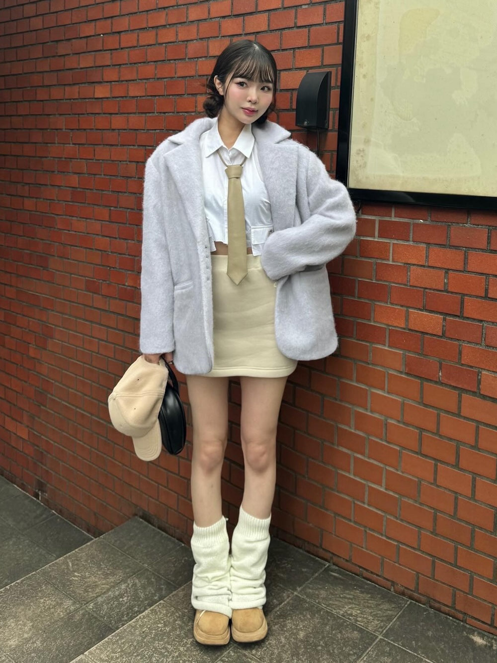 シャギーオーバージャケットコート