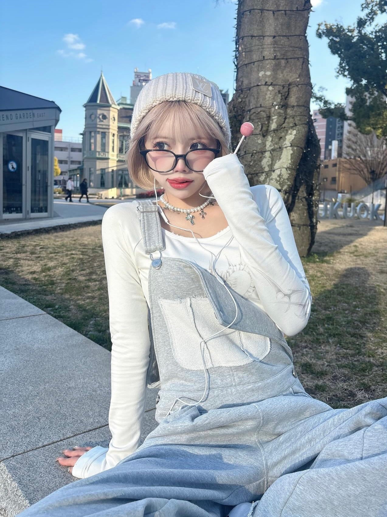 Darich ダーリッチ スウェットワイドサロペット ダーリッチ Darich スウェットワイドサロペット （グレー