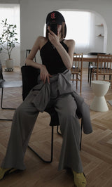 モデル：160cm（着用サイズ：FREE　着用カラー：GRY）