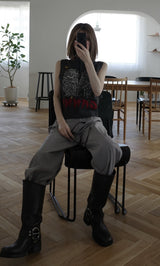 モデル：160cm（着用サイズ：FREE　着用カラー：GRY）