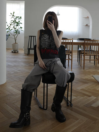 モデル：160cm（着用サイズ：FREE　着用カラー：GRY）