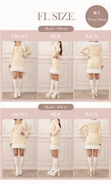 モデル：156cm/163cm（着用サイズ：FREE　着用カラー：WHT）