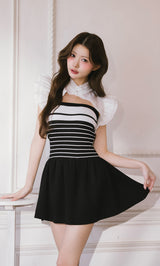 モデル：164cm（着用サイズ：FREE　着用カラー：BLK）