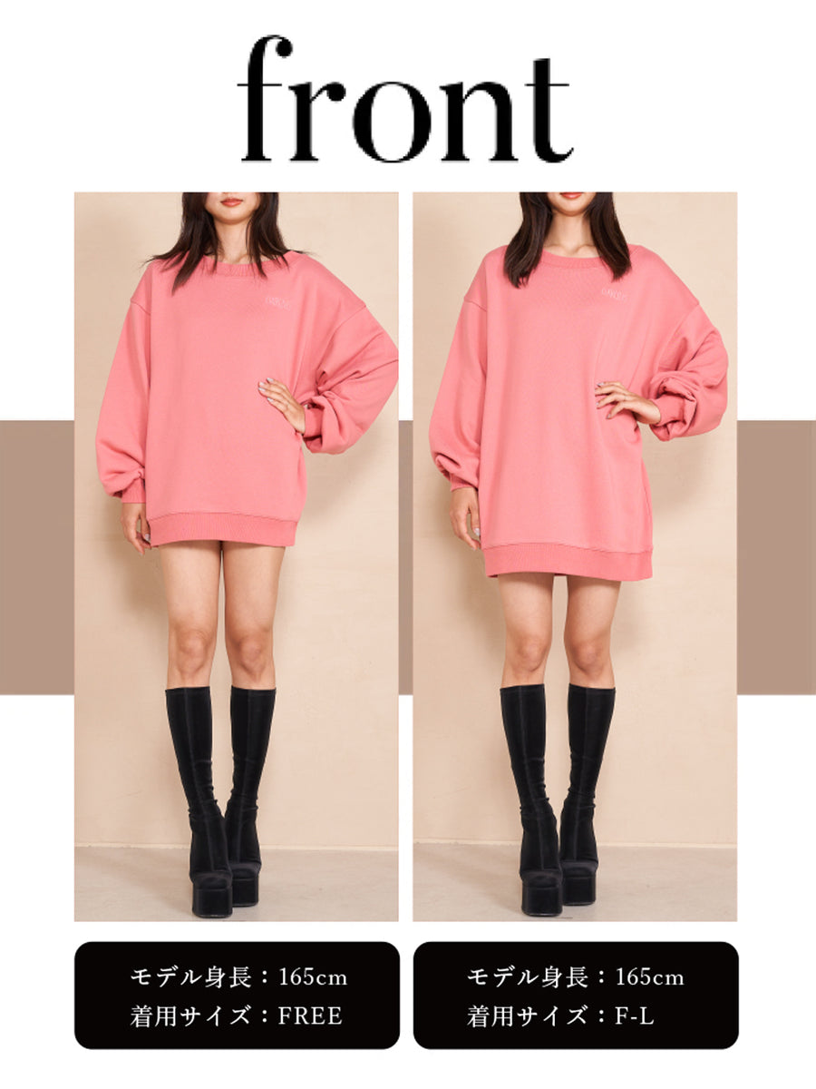 モデル：165cm（着用サイズ：FREE/F-L　着用カラー：PNK）