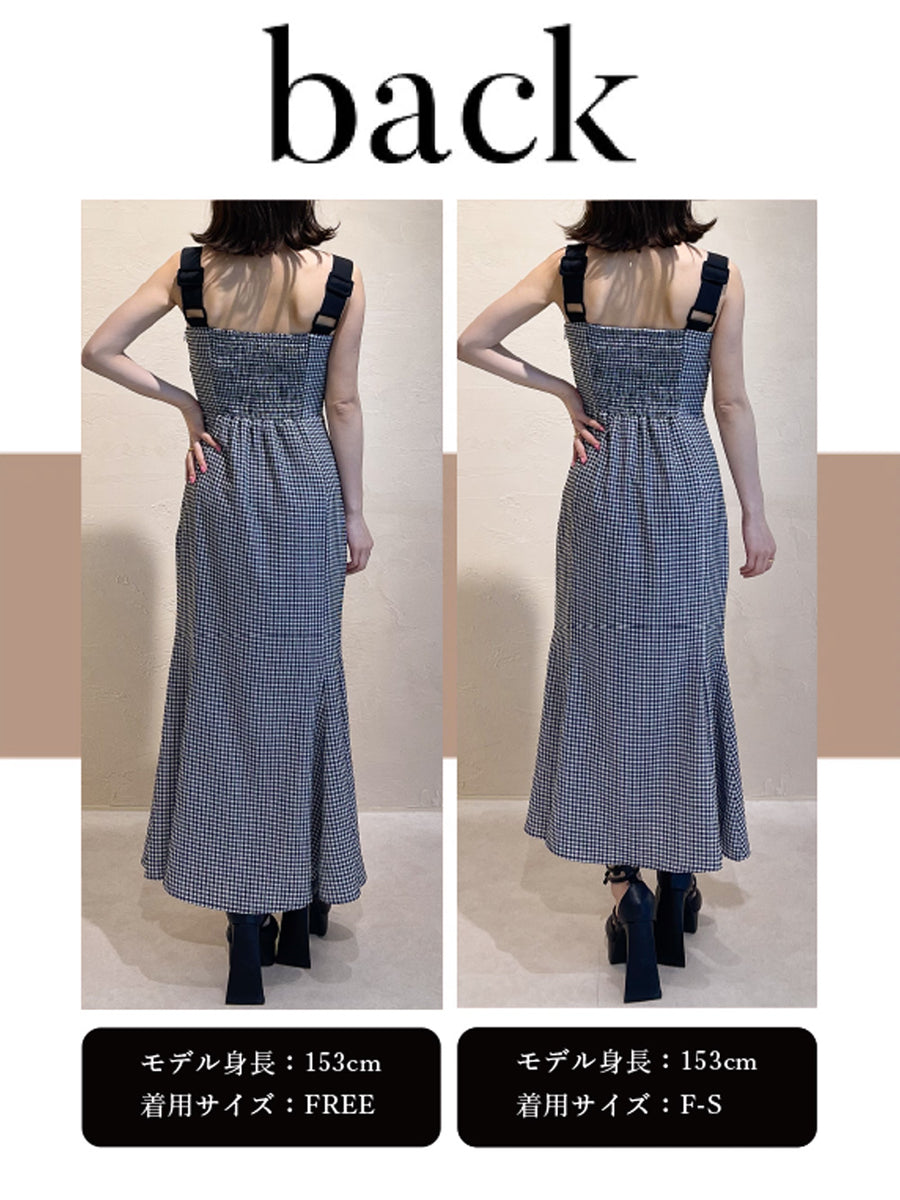 モデル：153cm（着用サイズ：F-S/FREE　着用カラー：BLK）