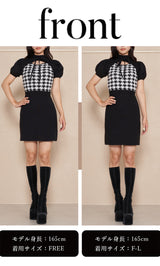 モデル：165cm（着用サイズ：FREE/F-L　着用カラー：BLK）