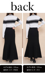 モデル：153cm（着用サイズ：F-S/FREE　着用カラー：BLK）