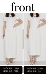 モデル：153cm（着用サイズ：F-S/FREE　着用カラー：WHT）