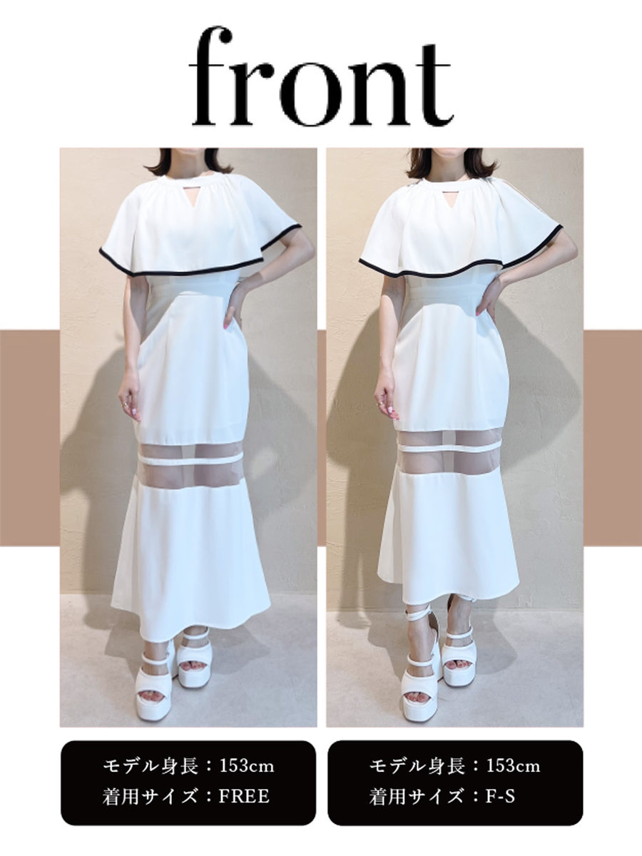 モデル：153cm（着用サイズ：F-S/FREE　着用カラー：WHT）