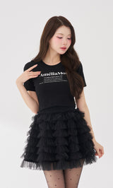 モデル：164cm（着用サイズ：FREE　着用カラー：BLK）