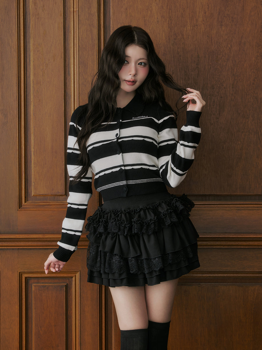 モデル：164cm（着用サイズ：FREE　着用カラー：BLK）