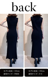 モデル：153cm（着用サイズ：F-S/FREE　着用カラー：BLK）