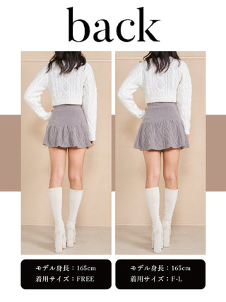 モデル：165cm（着用サイズ：FREE/F-L　着用カラー：GRY）