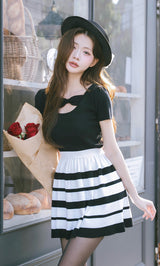 モデル：164cm（着用サイズ：FREE　着用カラー：BLK）