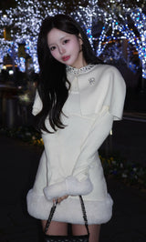 モデル：158cm（着用サイズ：FREE　着用カラー：IVO）