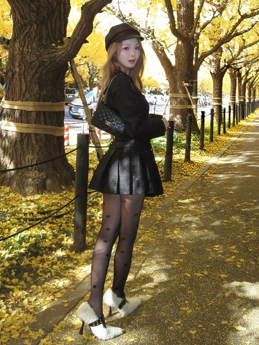 モデル：163cm（着用サイズ：FREE　着用カラー：BLK）