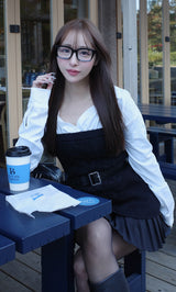 モデル：156cm（着用サイズ：FREE　着用カラー：BLK）