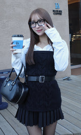 モデル：156cm（着用サイズ：FREE　着用カラー：BLK）