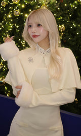 モデル：155cm（着用サイズ：FREE　着用カラー：IVO）