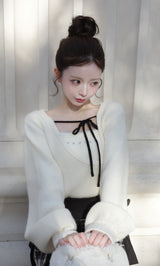 モデル：158cm（着用サイズ：FREE　着用カラー：IVO）