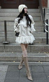 モデル：160cm（着用サイズ：FREE　着用カラー：WHT）