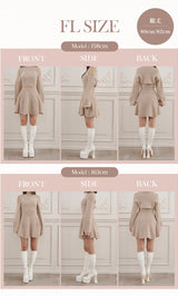 モデル：158cm/163cm（着用サイズ：F-L　着用カラー：BEG）