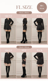 モデル：161cm/165cm（着用サイズ：F-L　着用カラー：BLK）