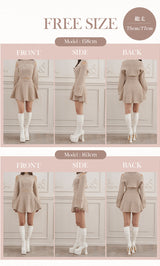 モデル：158cm/163cm（着用サイズ：FREE　着用カラー：BEG）