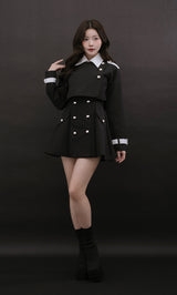モデル：164cm（着用サイズ：FREE　着用カラー：BLK）