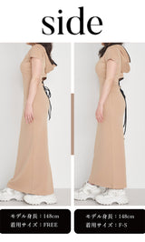 モデル：148cm（着用サイズ：F-S/FREE　着用カラー：BEG）