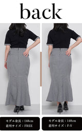 モデル：148cm（着用サイズ：F-S/FREE　着用カラー：BLK）