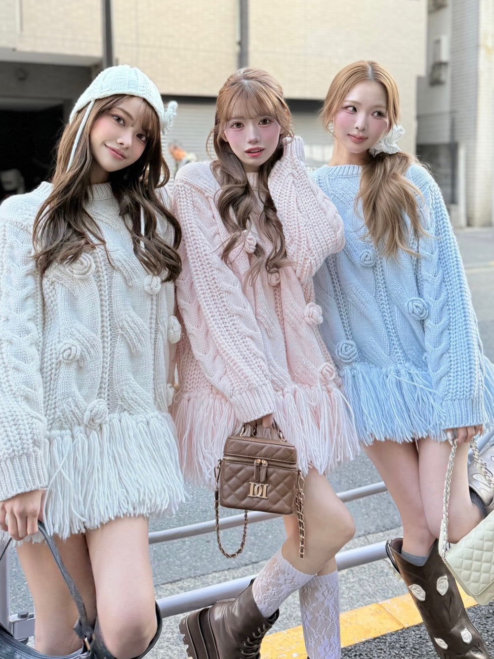 【WHT】163cm/FREE 【PNK】158cm/FREE【SAX】163cm/FREE