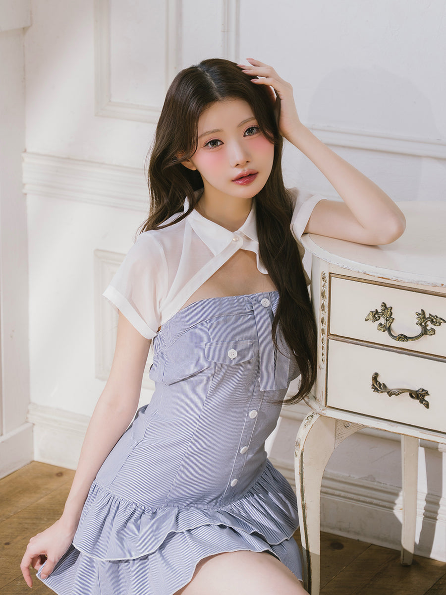 モデル：164cm（着用サイズ：FREE　着用カラー：NVY）