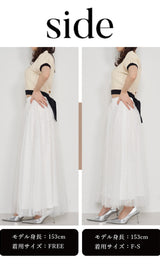 モデル：153cm（着用サイズ：F-S/FREE　着用カラー：WHT）