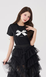 モデル：164cm（着用サイズ：FREE　着用カラー：BLK）