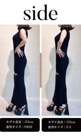 モデル：153cm（着用サイズ：F-S/FREE　着用カラー：BLK）