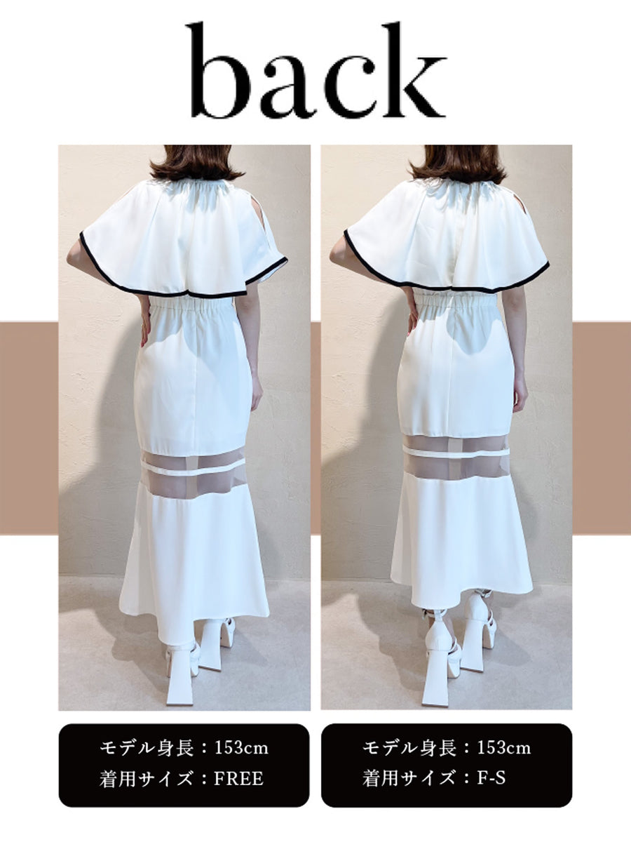 モデル：153cm（着用サイズ：F-S/FREE　着用カラー：WHT）