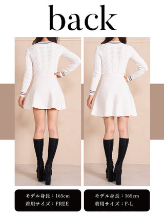 モデル：165cm（着用サイズ：FREE/F-L　着用カラー：WHT）