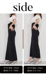 モデル：153cm（着用サイズ：F-S/FREE　着用カラー：BLK）