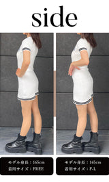 モデル：165cm（着用サイズ：FREE/F-L　着用カラー：WHT）