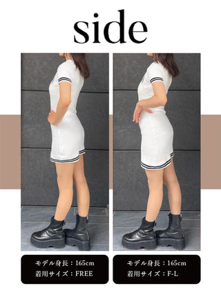 モデル：165cm（着用サイズ：FREE/F-L　着用カラー：WHT）