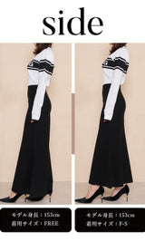 モデル：153cm（着用サイズ：F-S/FREE　着用カラー：BLK）