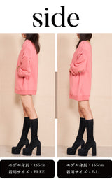 モデル：165cm（着用サイズ：FREE/F-L　着用カラー：PNK）